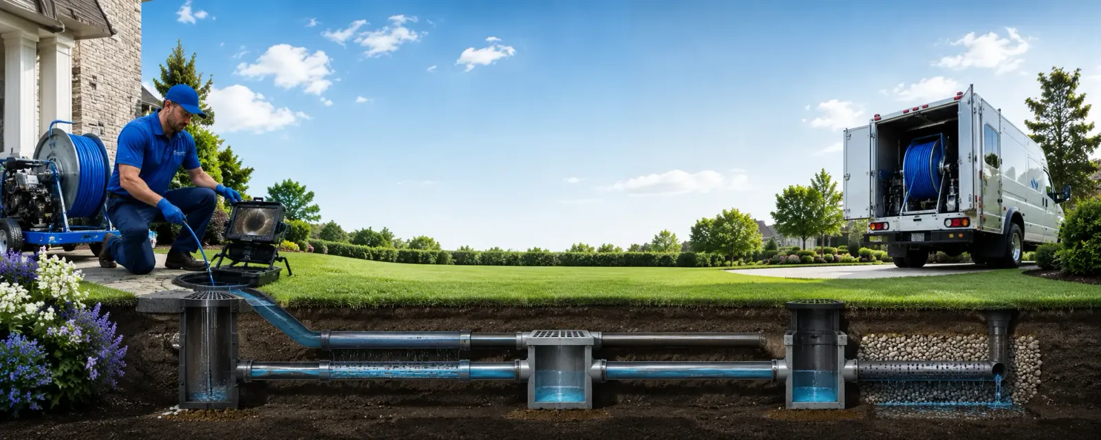Outdoor drain cleaning information for Mitchell, SD